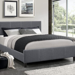 Classico Fabric Platform Bed Dark Grey Colour