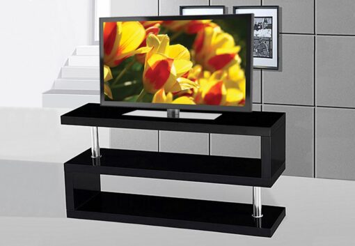 Dos TV Stand Glossy Black