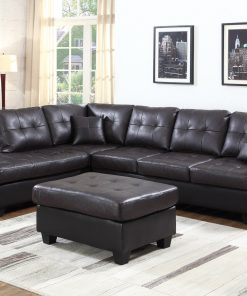 Large sectional sofa in Espresso colour