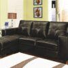 Image depicts a brown Leather Sectional Sofa from Dani's Furniture