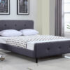 Lurid Queen Grey Colour Platform Bed