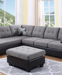 Large Sectional Sofa Grey Colour