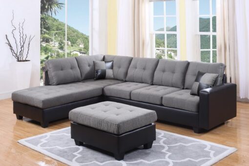 Large Sectional Sofa Grey Colour