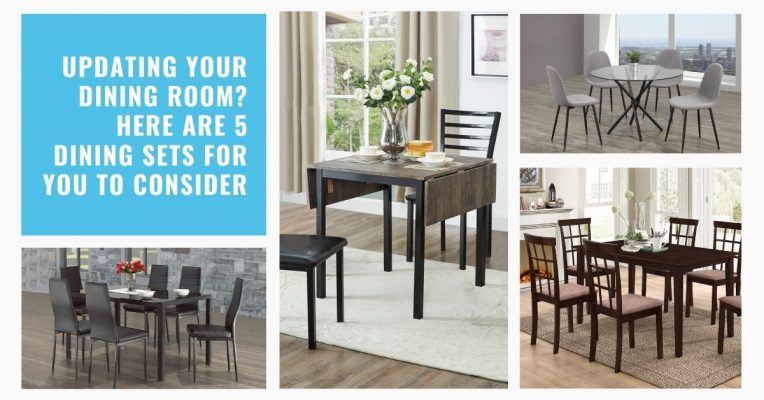Image depicts the feature image for the blog article Updating Your Dining Room? Here are 5 Dining Sets For You To Consider