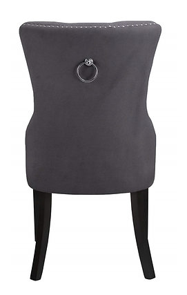 Charlotte Velvet Chair Back Grey