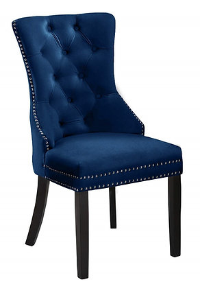 Charlotte Velvet Chair Blue