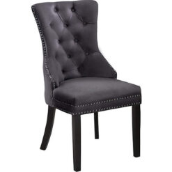 Charlotte Velvet Chair Grey