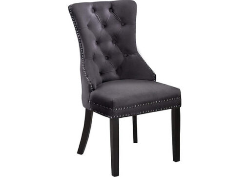 Charlotte Velvet Chair Grey