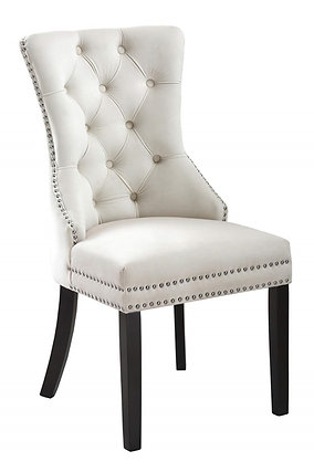 Charlotte Velvet Chair White