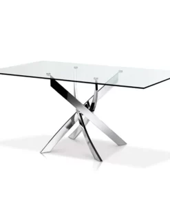 1448 rectangular glass table