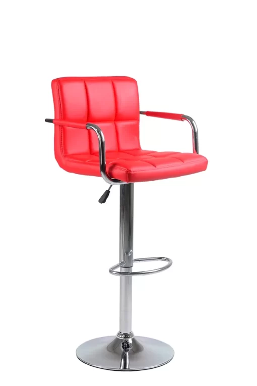 Zoe adjustable bar stool red