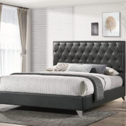 Raya Luxury Platform Bed Leather
